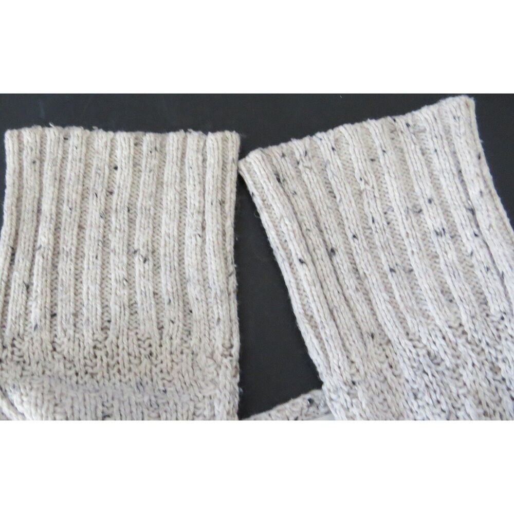 Hinge  ( Nordstrom's) Women's Sweater  Tunic Length Oatmeal Speckled l XS  EUC - Picture 4 of 9